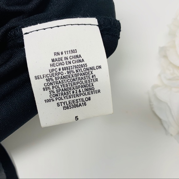 Lily Rose Black Sheer Lace Detail Dress - Picture 7 of 8